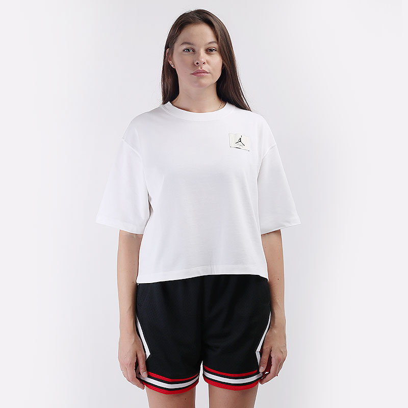 женская белая футболка Jordan Essentials Boxy T-Shirt DD7054-100 - цена, описание, фото 3